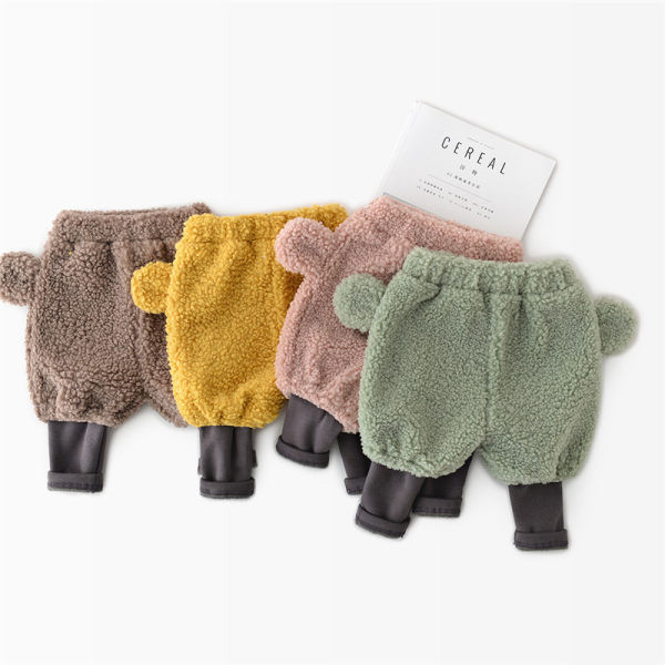 Mazuļu dūnu bikses ar 3D elementu