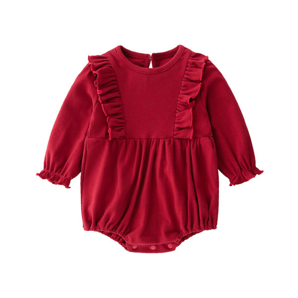 Bērnu bodijs ar cepuri sarkanā krāsā