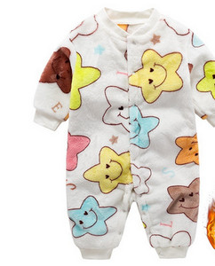 Baby fleece romper με διαφορετικό στάμπα