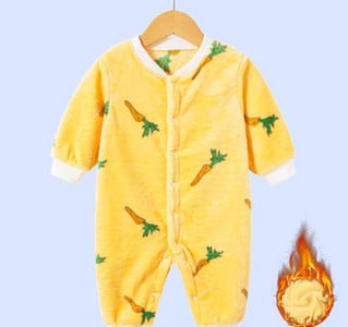 Baby fleece romper με διαφορετικό στάμπα