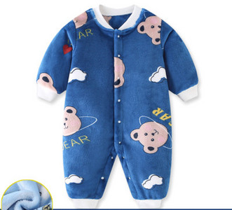 Baby fleece romper με διαφορετικό στάμπα