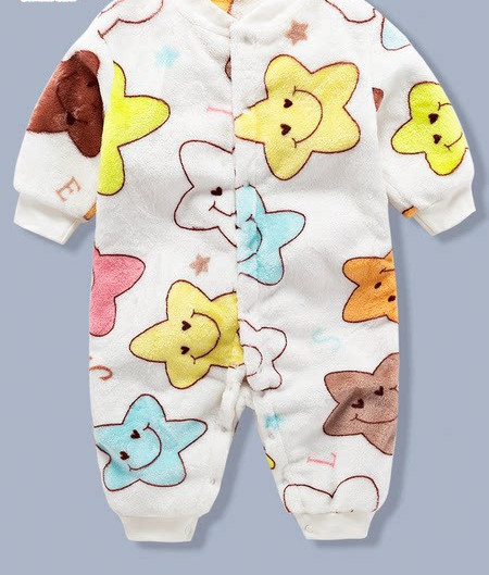 Baby fleece romper με διαφορετικό στάμπα