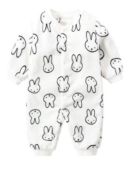 Baby fleece romper με διαφορετικό στάμπα