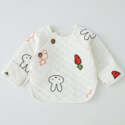 Χειμερινή βρεφική ζακέτα με κουμπιά και στάμπα