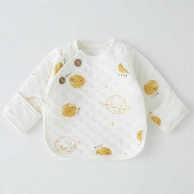 Χειμερινή βρεφική ζακέτα με κουμπιά και στάμπα