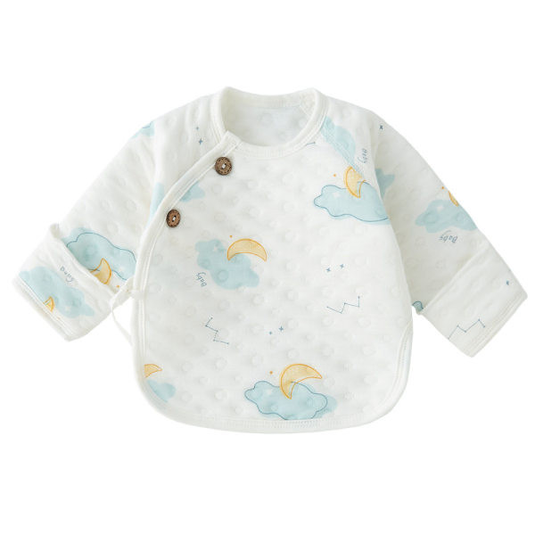 Χειμερινή βρεφική ζακέτα με κουμπιά και στάμπα