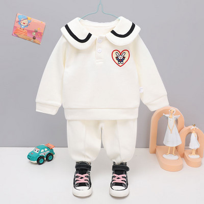 Mazuļu divdaļīgs sporta komplekts ar pogām un apdruku