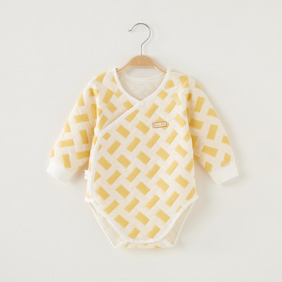 Bērnu bodijs ar garām piedurknēm un pogām