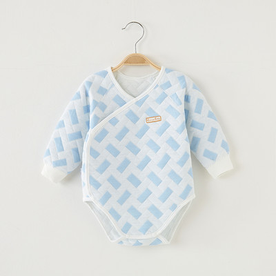 Bērnu bodijs ar garām piedurknēm un pogām