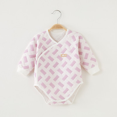 Bērnu bodijs ar garām piedurknēm un pogām