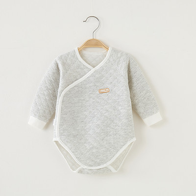 Bērnu bodijs ar garām piedurknēm un pogām