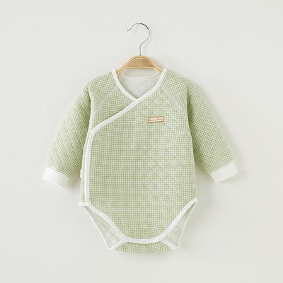 Bērnu bodijs ar garām piedurknēm un pogām