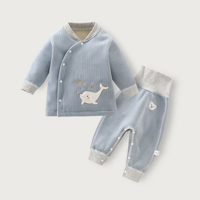 Mazuļa vestes un bikšu komplekts ar augstu vidukli