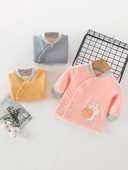 Χειμερινή βρεφική ζακέτα με κούμπωμα με κουμπί