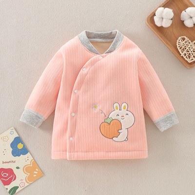 Χειμερινή βρεφική ζακέτα με κούμπωμα με κουμπί