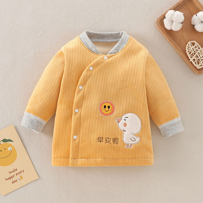 Χειμερινή βρεφική ζακέτα με κούμπωμα με κουμπί