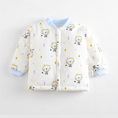 Zimski dječji kardigan s gumbima i različitim printom