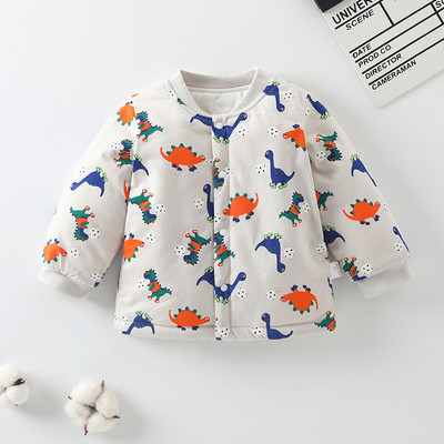 Zimski dječji kardigan s gumbima i različitim printom