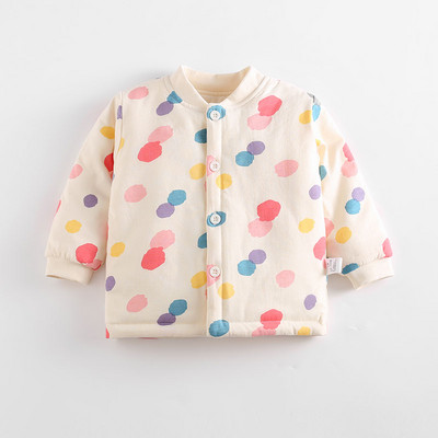 Zimski dječji kardigan s gumbima i različitim printom