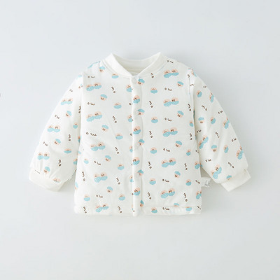 Zimski dječji kardigan s gumbima i različitim printom