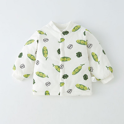 Zimski dječji kardigan s gumbima i različitim printom