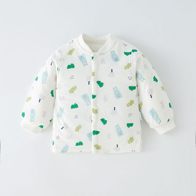 Zimski dječji kardigan s gumbima i različitim printom