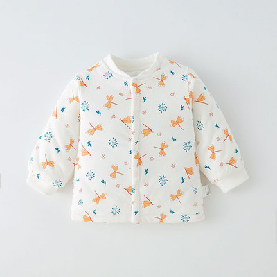 Zimski dječji kardigan s gumbima i različitim printom