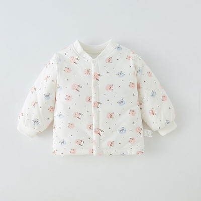 Zimski dječji kardigan s gumbima i različitim printom