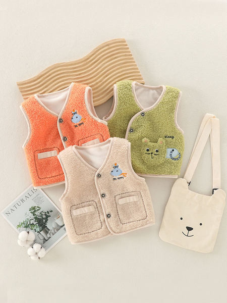 Alkalmi gyerekmellény hímzéssel