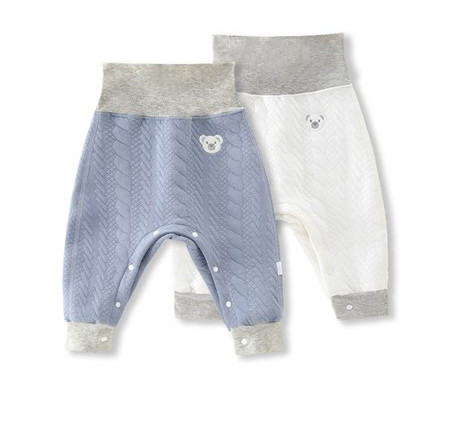 Baba magas derekú gombos steppelt nadrág