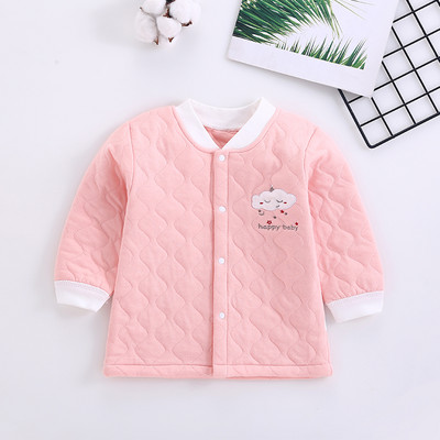 Mazuļa veste ar apdruku un pogas aizdari