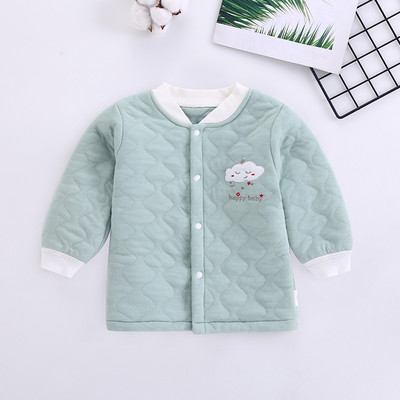 Mazuļa veste ar apdruku un pogas aizdari