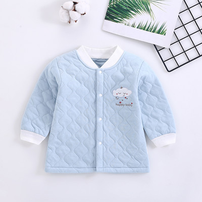 Mazuļa veste ar apdruku un pogas aizdari