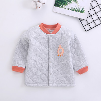 Mazuļa veste ar apdruku un pogas aizdari