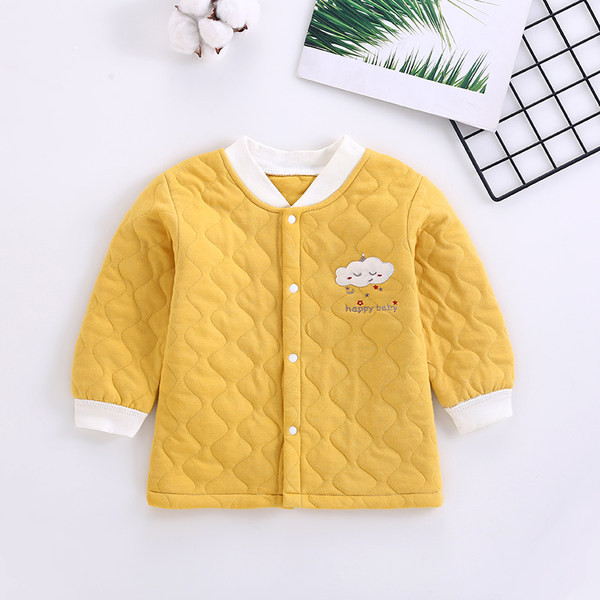 Mazuļa veste ar apdruku un pogas aizdari