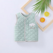 Baba mellény gombokkal és nyomattal