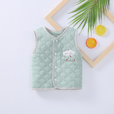 Baba mellény gombokkal és nyomattal