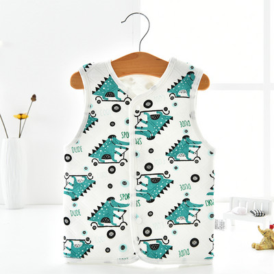 Baba steppelt mellény nyomattal és gombokkal