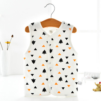 Baba steppelt mellény nyomattal és gombokkal