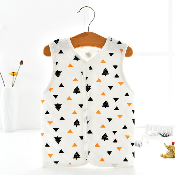 Baba steppelt mellény nyomattal és gombokkal