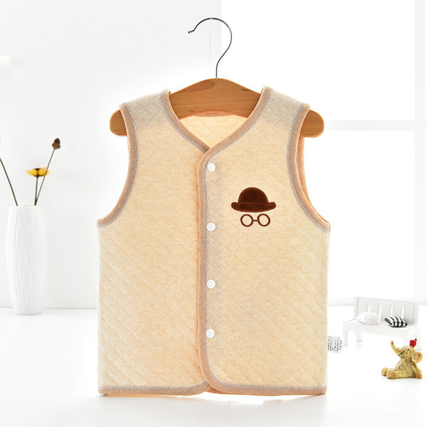 Baba steppelt mellény nyomattal és gombokkal