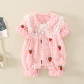 Zīdaiņu flīsa bikses ar pogām un apdruku