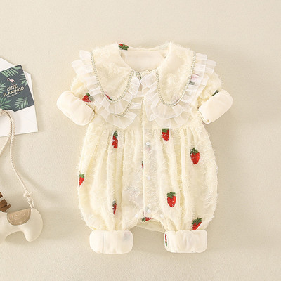 Zīdaiņu flīsa bikses ar pogām un apdruku