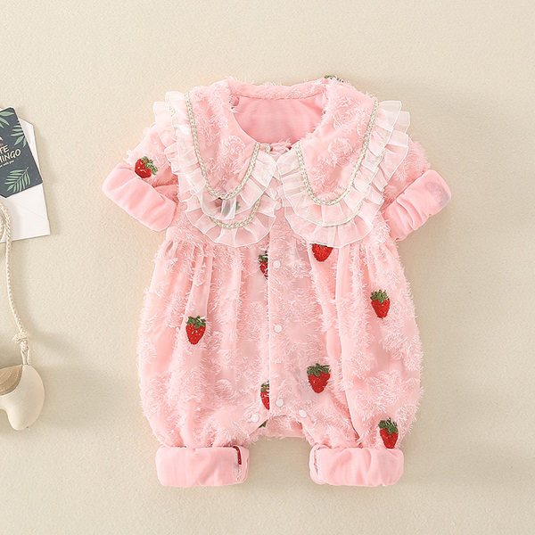 Zīdaiņu flīsa bikses ar pogām un apdruku