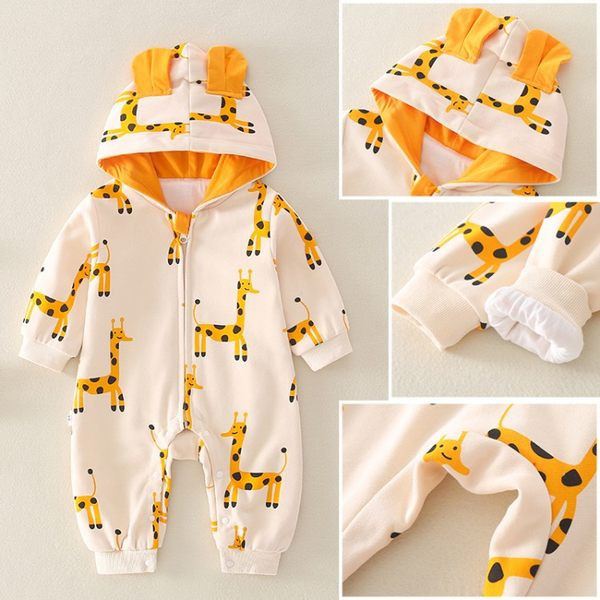 Vaikiškas trikotažas su gobtuvu ir aplikacijomis berniukams ir mergaitėms