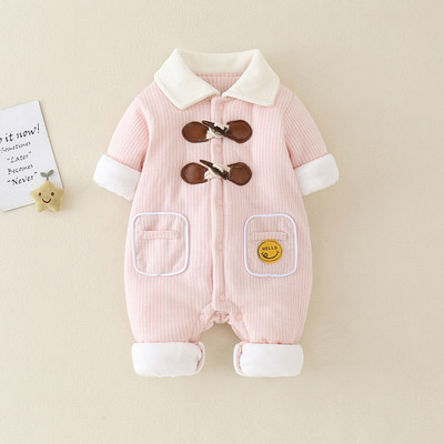 Téli babanadrág gombokkal és nyomattal