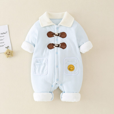 Téli babanadrág gombokkal és nyomattal