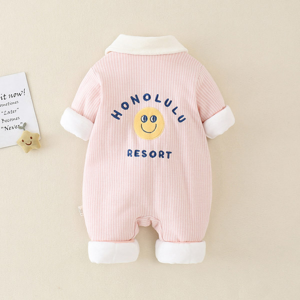 Téli babanadrág gombokkal és nyomattal