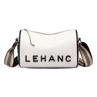 Női táska felirattal és cipzárral