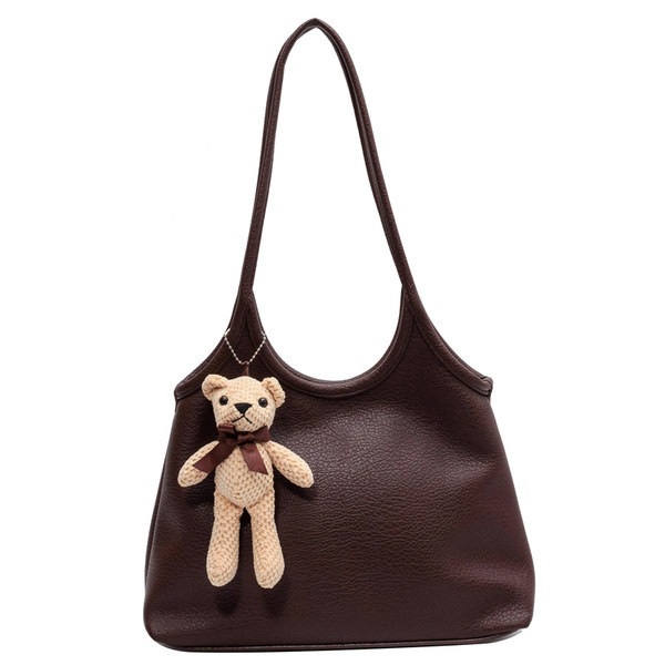 Moderna eko ādas rokassomiņa ar 3D elementu